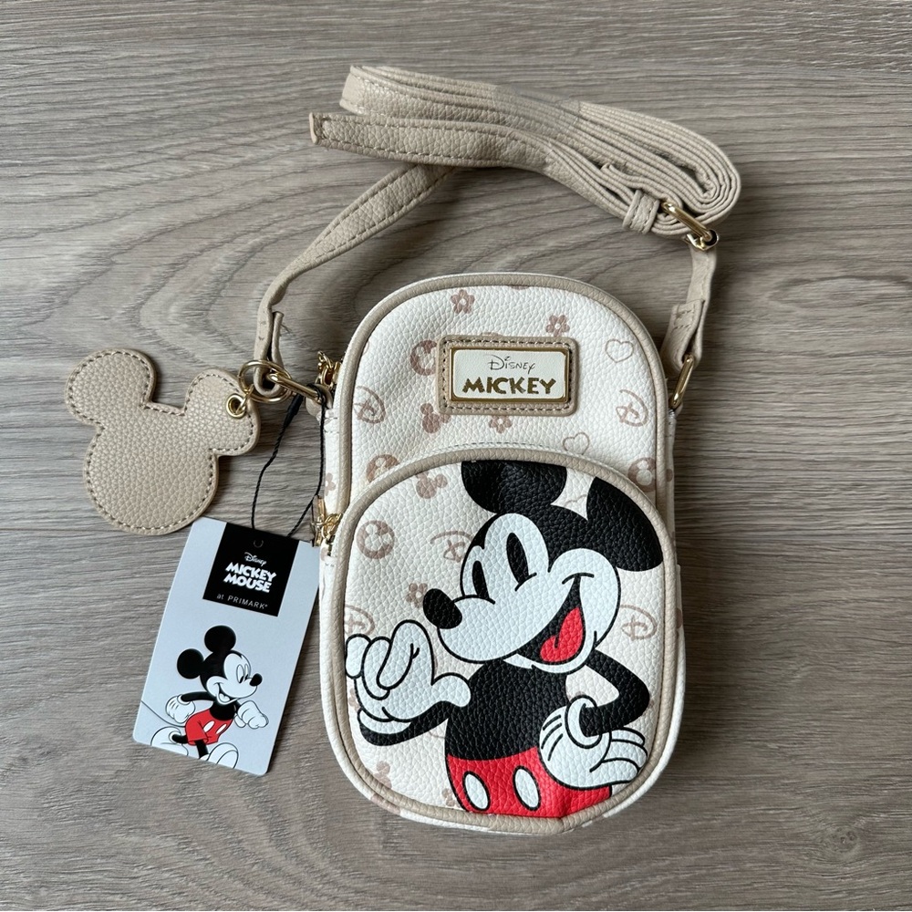 🆕 Primark Disney Mickey Mouse Crossbody Phone Holder Bag - Picture 3 of 10